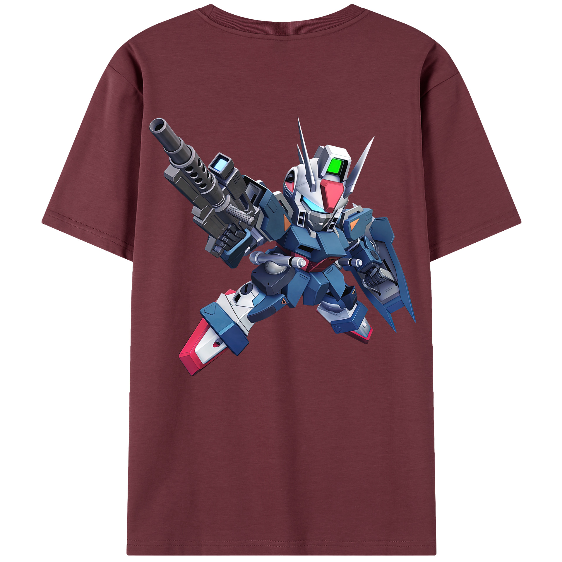 （画像用） 機動戦士ガンダム Mobile Suit Gundam 綿100％半袖Tシャツ（背面プリント）